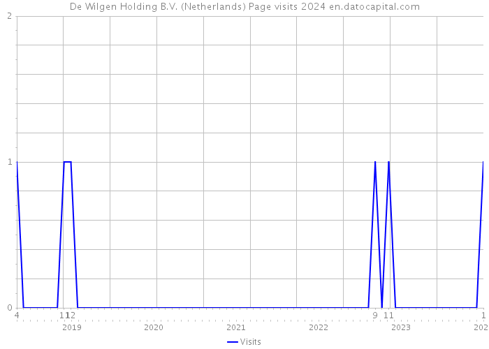 De Wilgen Holding B.V. (Netherlands) Page visits 2024 