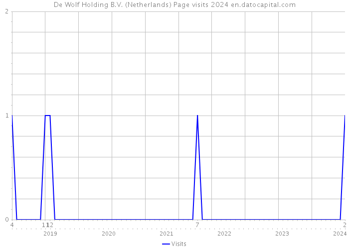 De Wolf Holding B.V. (Netherlands) Page visits 2024 