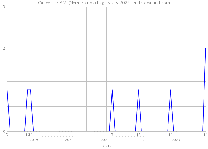 Callcenter B.V. (Netherlands) Page visits 2024 