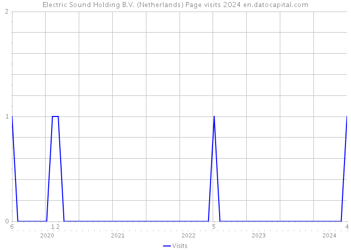 Electric Sound Holding B.V. (Netherlands) Page visits 2024 