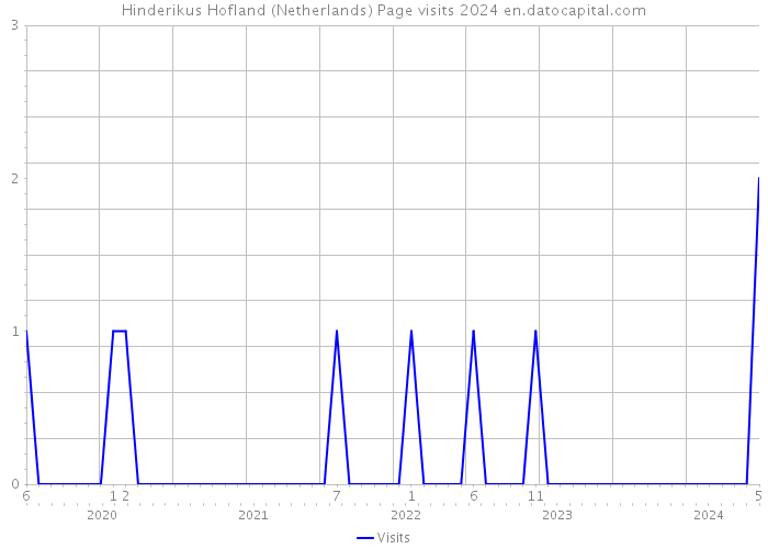 Hinderikus Hofland (Netherlands) Page visits 2024 