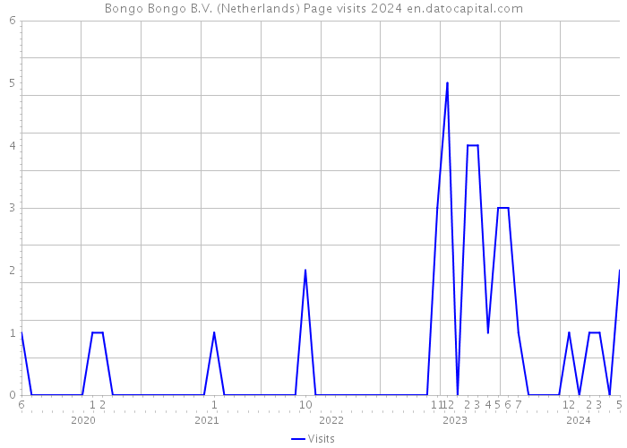 Bongo Bongo B.V. (Netherlands) Page visits 2024 
