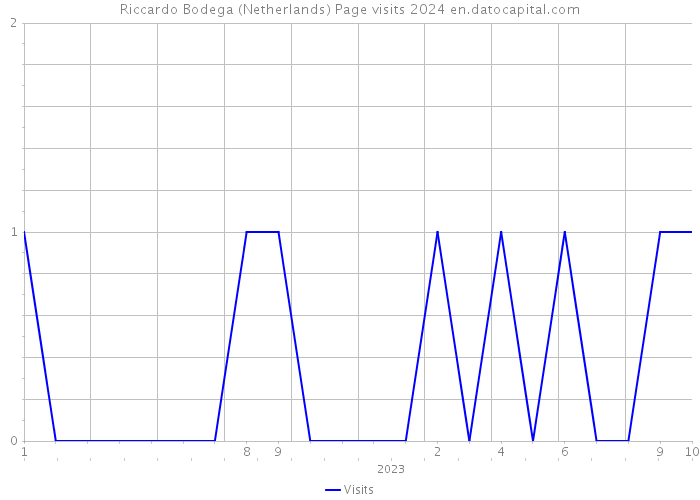 Riccardo Bodega (Netherlands) Page visits 2024 