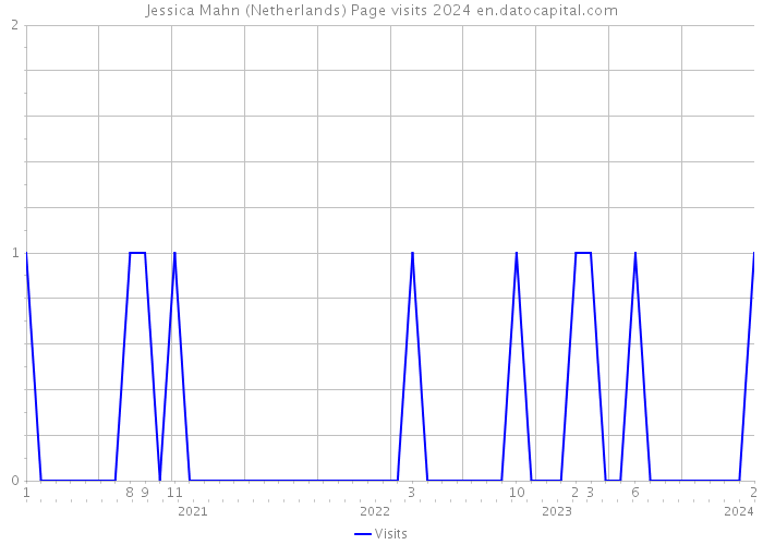 Jessica Mahn (Netherlands) Page visits 2024 