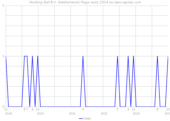 Holding Stef B.V. (Netherlands) Page visits 2024 