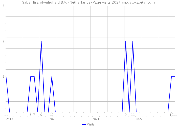 Saber Brandveiligheid B.V. (Netherlands) Page visits 2024 