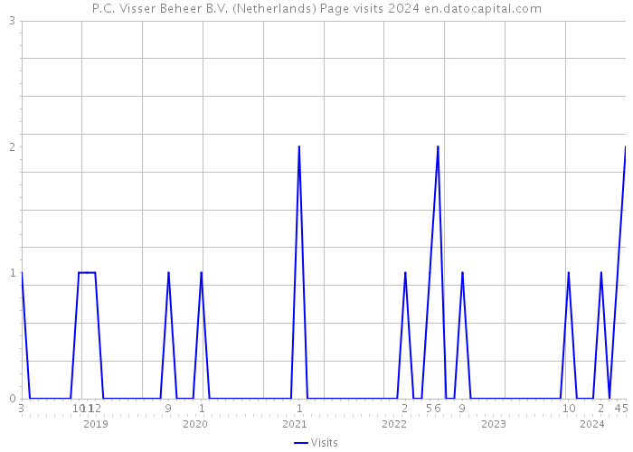 P.C. Visser Beheer B.V. (Netherlands) Page visits 2024 