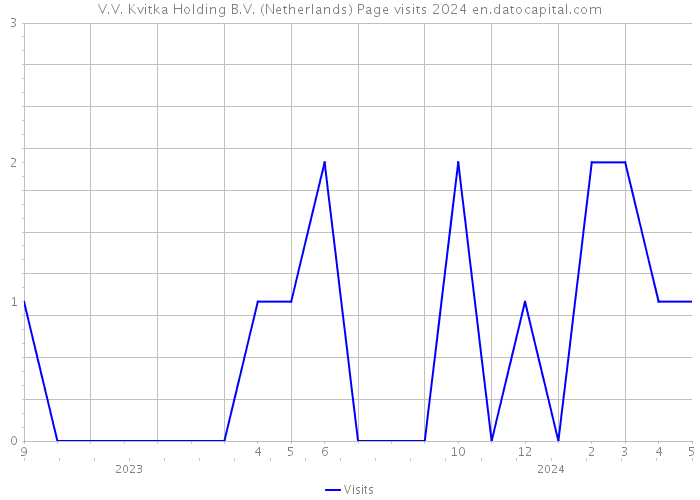 V.V. Kvitka Holding B.V. (Netherlands) Page visits 2024 