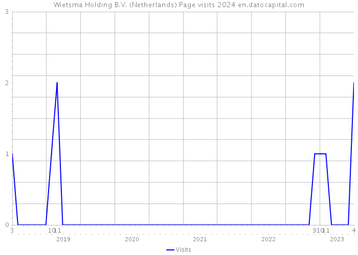 Wietsma Holding B.V. (Netherlands) Page visits 2024 