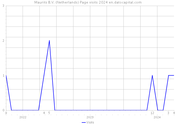 Maurits B.V. (Netherlands) Page visits 2024 