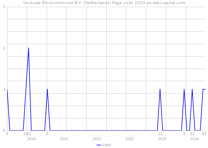 Verdouw Electromotoren B.V. (Netherlands) Page visits 2024 