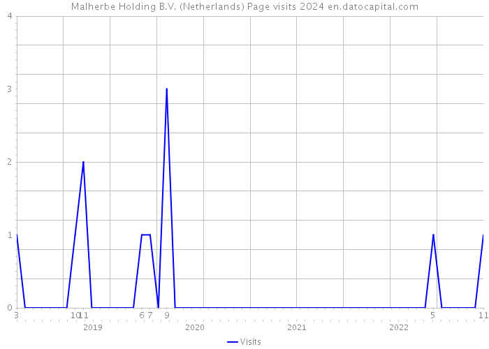 Malherbe Holding B.V. (Netherlands) Page visits 2024 