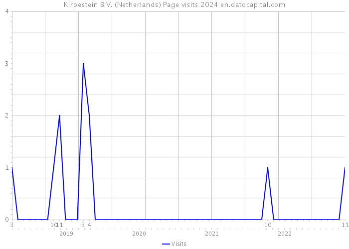 Kirpestein B.V. (Netherlands) Page visits 2024 