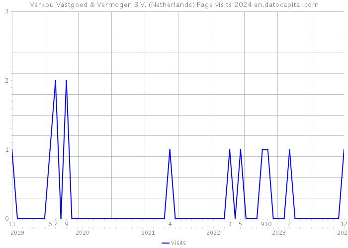 Verkou Vastgoed & Vermogen B.V. (Netherlands) Page visits 2024 
