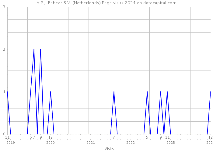 A.P.J. Beheer B.V. (Netherlands) Page visits 2024 