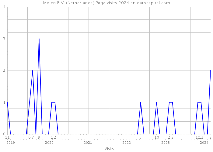 Molen B.V. (Netherlands) Page visits 2024 