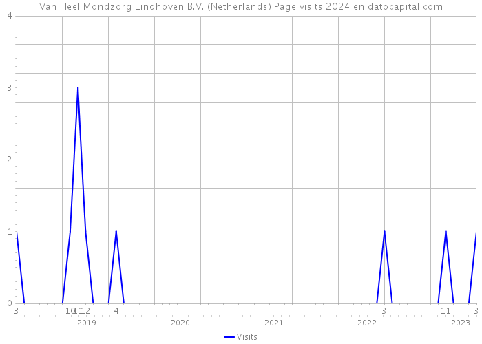 Van Heel Mondzorg Eindhoven B.V. (Netherlands) Page visits 2024 
