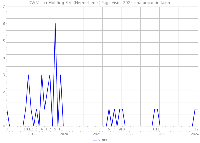 DW Visser Holding B.V. (Netherlands) Page visits 2024 