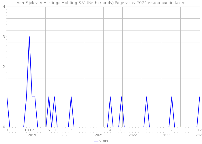 Van Eijck van Heslinga Holding B.V. (Netherlands) Page visits 2024 