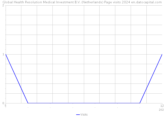 Global Health Resolution Medical Investment B.V. (Netherlands) Page visits 2024 