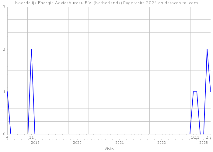 Noordelijk Energie Adviesbureau B.V. (Netherlands) Page visits 2024 