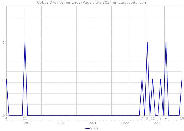 Cobus B.V. (Netherlands) Page visits 2024 