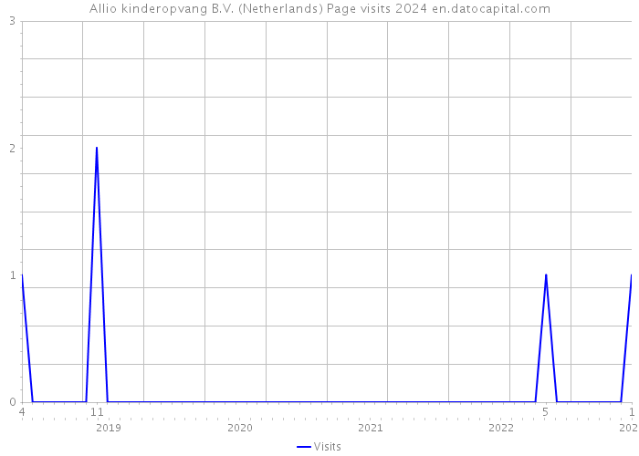 Allio kinderopvang B.V. (Netherlands) Page visits 2024 