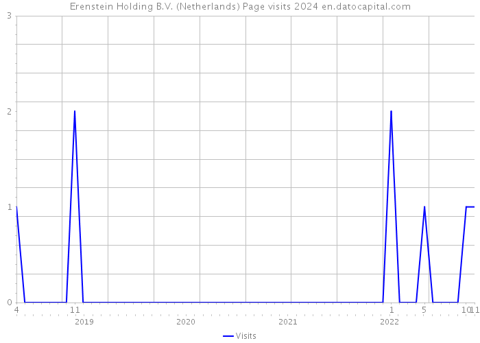 Erenstein Holding B.V. (Netherlands) Page visits 2024 