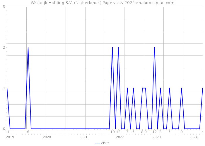 Westdijk Holding B.V. (Netherlands) Page visits 2024 