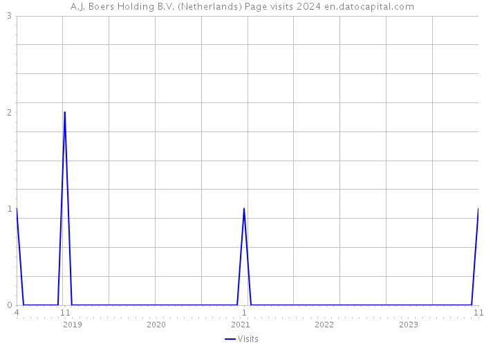 A.J. Boers Holding B.V. (Netherlands) Page visits 2024 