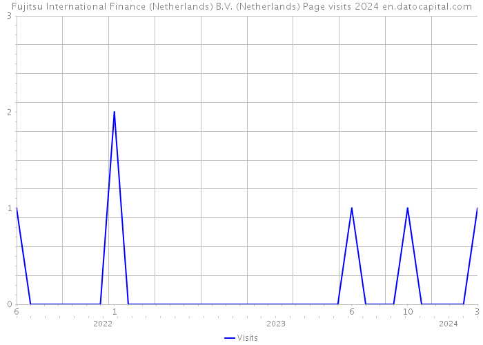 Fujitsu International Finance (Netherlands) B.V. (Netherlands) Page visits 2024 