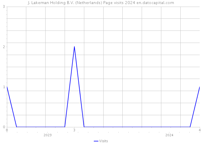 J. Lakeman Holding B.V. (Netherlands) Page visits 2024 