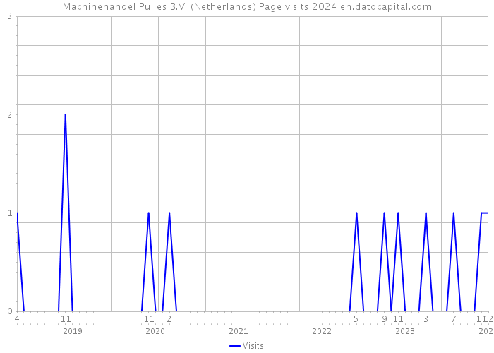 Machinehandel Pulles B.V. (Netherlands) Page visits 2024 