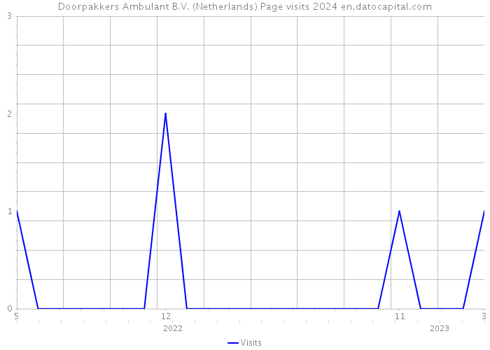 Doorpakkers Ambulant B.V. (Netherlands) Page visits 2024 