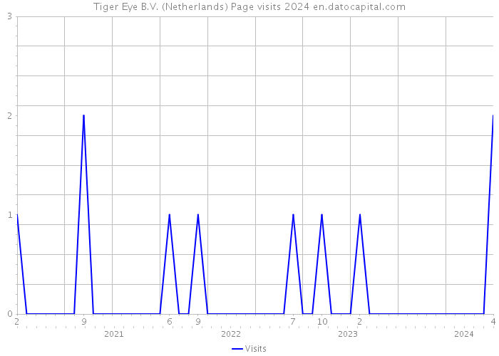 Tiger Eye B.V. (Netherlands) Page visits 2024 