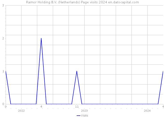Ramor Holding B.V. (Netherlands) Page visits 2024 