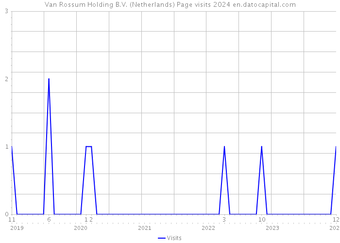Van Rossum Holding B.V. (Netherlands) Page visits 2024 