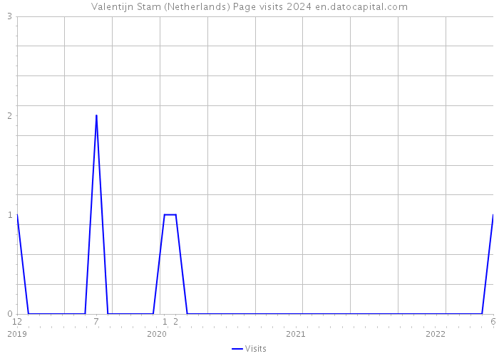 Valentijn Stam (Netherlands) Page visits 2024 