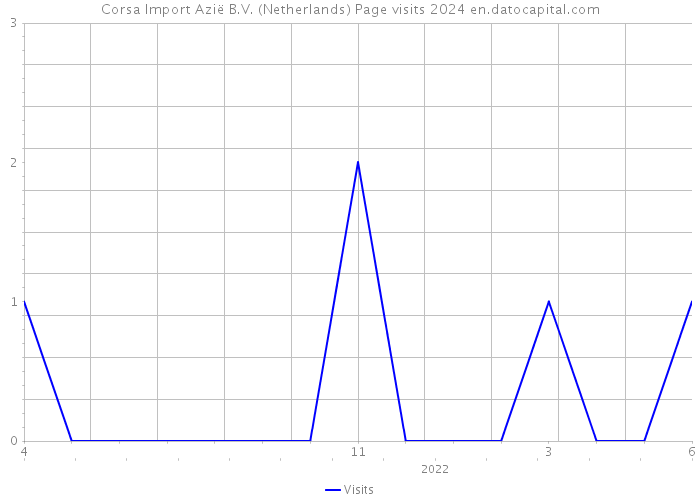 Corsa Import Azië B.V. (Netherlands) Page visits 2024 