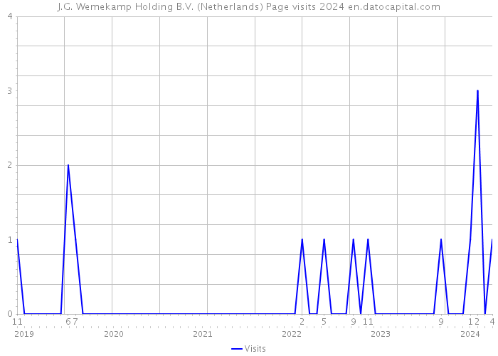 J.G. Wemekamp Holding B.V. (Netherlands) Page visits 2024 
