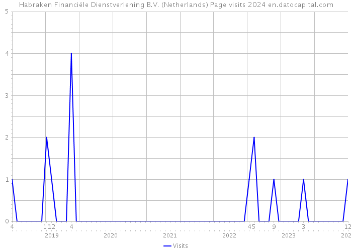Habraken Financiële Dienstverlening B.V. (Netherlands) Page visits 2024 