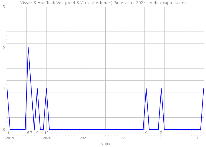 Visser & Hoeflaak Vastgoed B.V. (Netherlands) Page visits 2024 