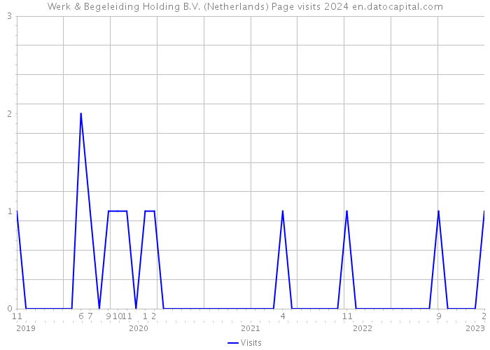 Werk & Begeleiding Holding B.V. (Netherlands) Page visits 2024 