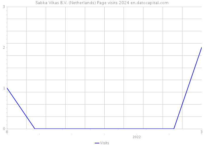 Sabka Vikas B.V. (Netherlands) Page visits 2024 
