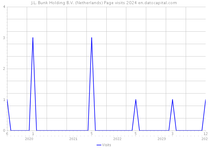 J.L. Bunk Holding B.V. (Netherlands) Page visits 2024 
