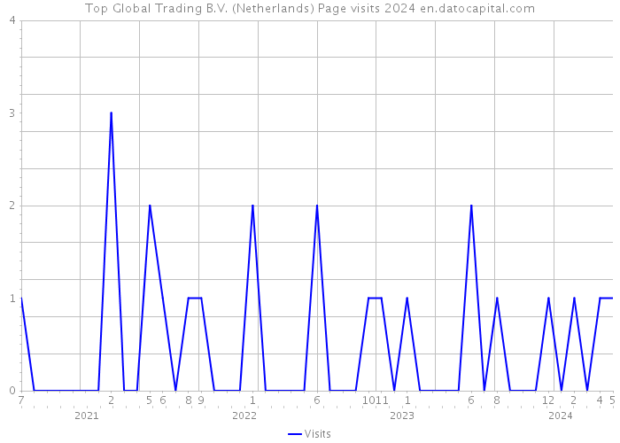Top Global Trading B.V. (Netherlands) Page visits 2024 