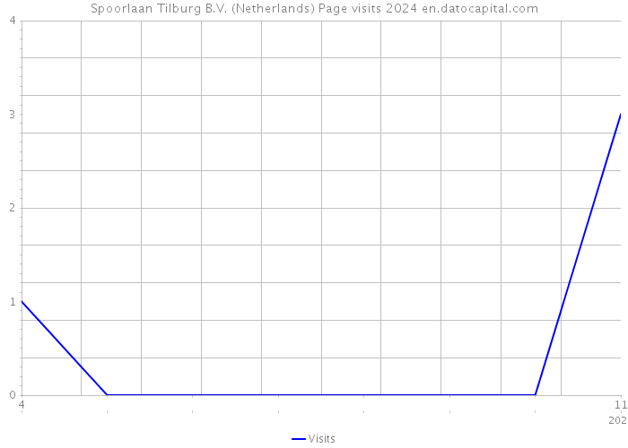 Spoorlaan Tilburg B.V. (Netherlands) Page visits 2024 