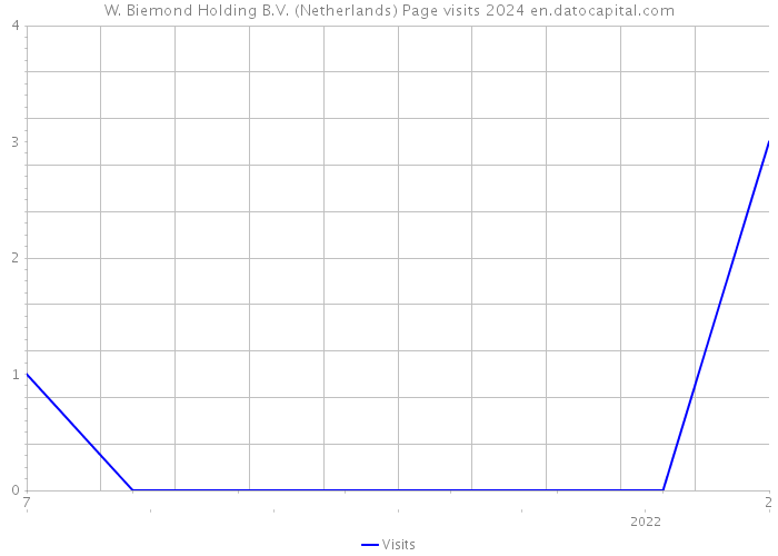 W. Biemond Holding B.V. (Netherlands) Page visits 2024 