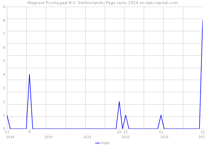 Magneet Poortugaal B.V. (Netherlands) Page visits 2024 