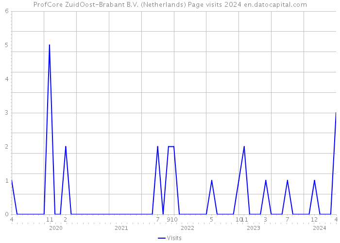 ProfCore ZuidOost-Brabant B.V. (Netherlands) Page visits 2024 